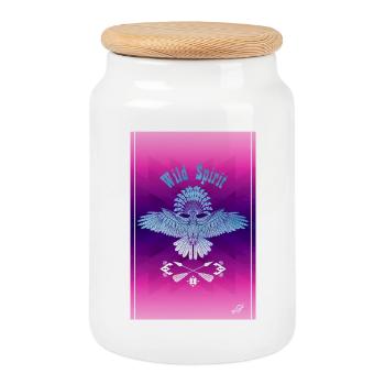 wild spirit POSTER - Cookie Jar with Wooden Lid - white - Front