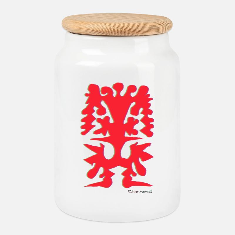 Proyecto_nuevo_-5- - Cookie Jar with Wooden Lid - white