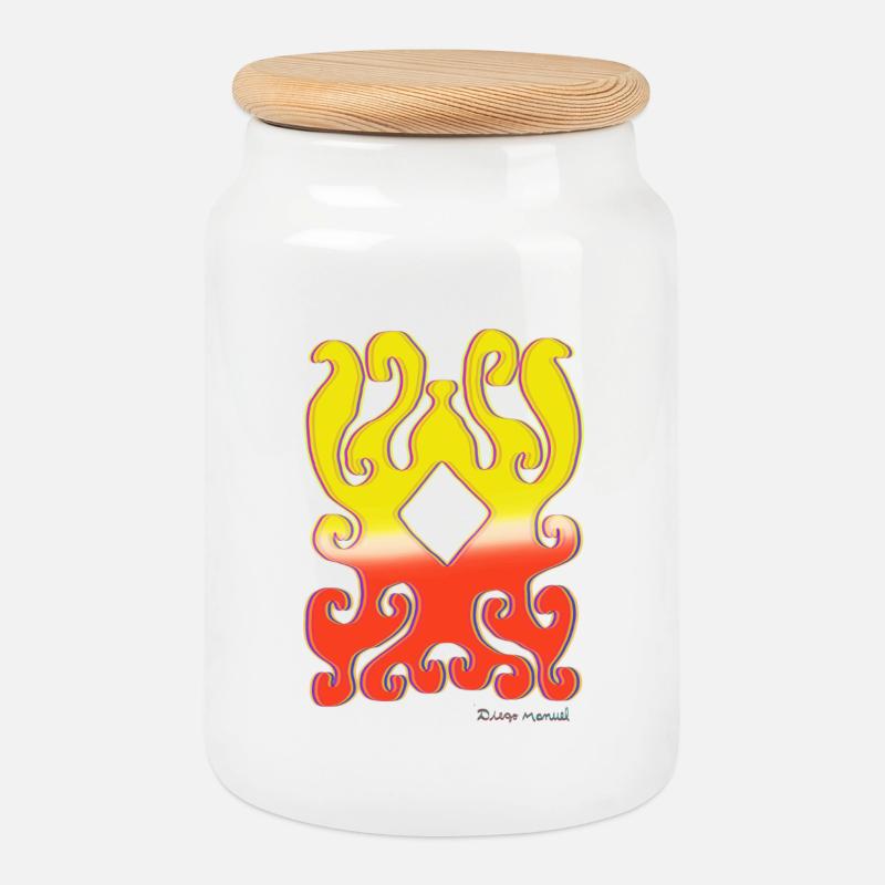 forms-tapestry-2023-2_-13- - Cookie Jar with Wooden Lid - white