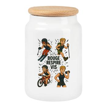 Special Sports - Cookie Jar with Wooden Lid - white - Front