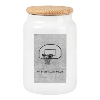 Toutes les chutes ne sont pas un échec - Boîte à biscuits avec couvercle en bois - blanc - Devant
