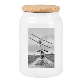 North By Northwest - Keksdose mit Holzdeckel - Weiß - Vorne