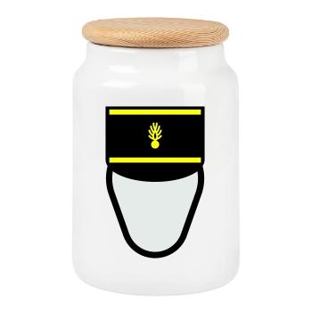 Gendarme Képi G.M. (Gendarme Mobile) - Boîte à biscuits avec couvercle en bois - blanc - Devant