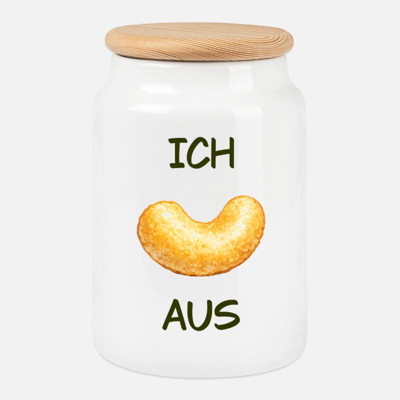 Ich Flipp Aus - Keksdose mit Holzdeckel - Weiß