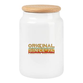 Original Since ’74 — Édition Limité Retro - Boîte à biscuits avec couvercle en bois - blanc - Devant