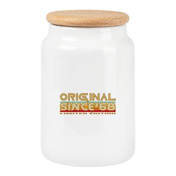 Original 68 Limited Edition - Cookie Jar with Wooden Lid - white - Front