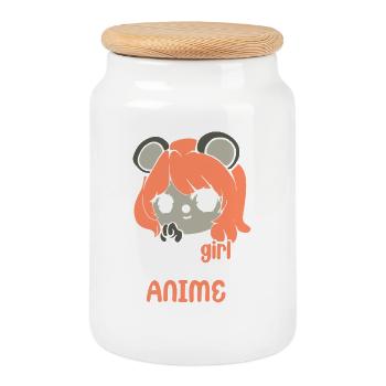 Rat, house rat, rat owner, rat lover - Cookie Jar with Wooden Lid - white - Front