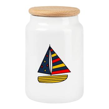 Jahrestag. Jubiläumsdekade. Humor. komisch - Keksdose mit Holzdeckel - Weiß - Vorne