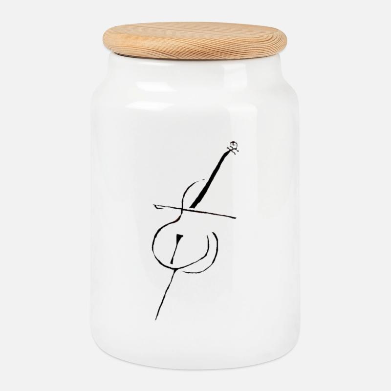 Cello pur - Keksdose mit Holzdeckel - Weiß