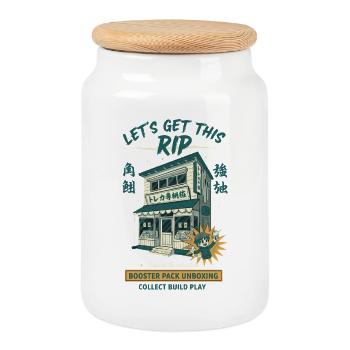 On va déballer le pack d’extension Build Collecter - Boîte à biscuits avec couvercle en bois - blanc - Devant