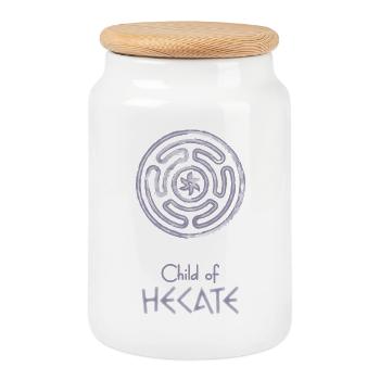 Child of Hecate – Percy Jackson inspired design - Cookie Jar with Wooden Lid - white - Front