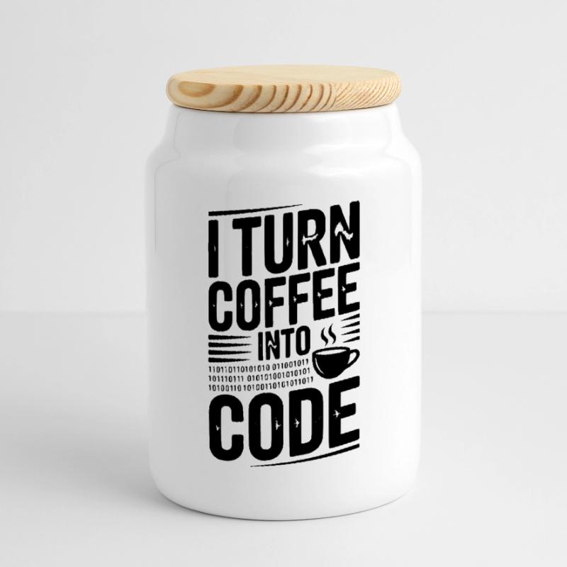 Je transforme le café en code Boîte à biscuits avec couvercle en bois