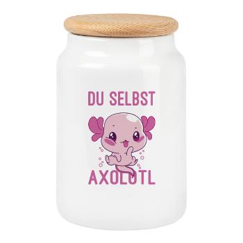 Lustige Sprüche Fun Outfits Ironie Sarkasmus - Keksdose mit Holzdeckel - Weiß - Vorne