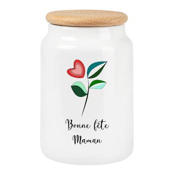 GRANNY. MOTHER'S DAY - Cookie Jar with Wooden Lid - white - Front