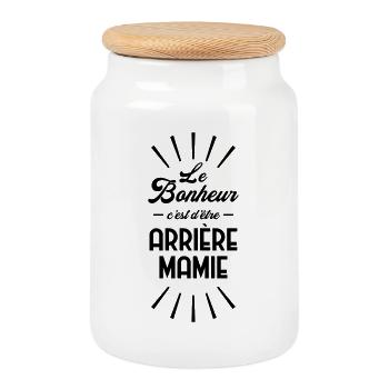 Großmütter / Oma / Mami / Großmutter / Mamy - Keksdose mit Holzdeckel - Weiß - Vorne