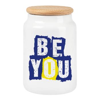 be_you - Keksdose mit Holzdeckel - Weiß - Vorne