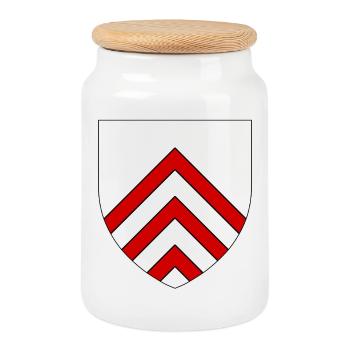 Wappen von Perche - Keksdose mit Holzdeckel - Weiß - Vorne