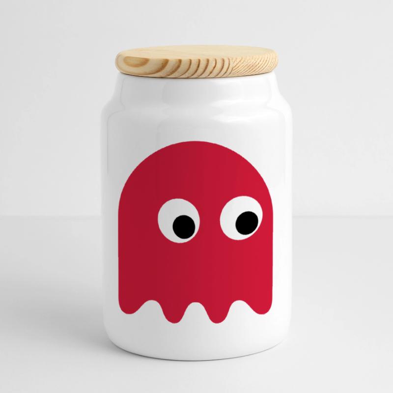 Jeu Classics Ghost Boîte à biscuits avec couvercle en bois