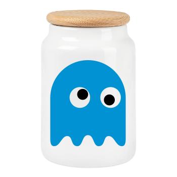 Game Classics Ghost - Keksdose mit Holzdeckel - Weiß - Vorne