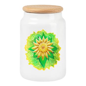 SeelenBlume - Sonja Ariel von Staden - Keksdose mit Holzdeckel - Weiß - Vorne