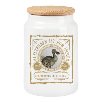 L’extinction est éternelle - Boîte à biscuits avec couvercle en bois - blanc - Devant