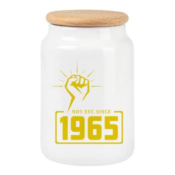 Retro Revolution 1965 T-Shirt Design - Cookie Jar with Wooden Lid - white - Front