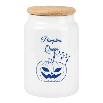 Pumpkin Queen - Keksdose mit Holzdeckel - Weiß - Vorne