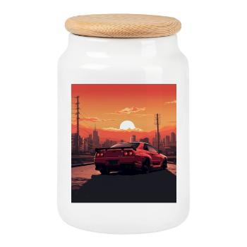 Coupé Crépuscule Urbain - Keksdose mit Holzdeckel - Weiß - Vorne