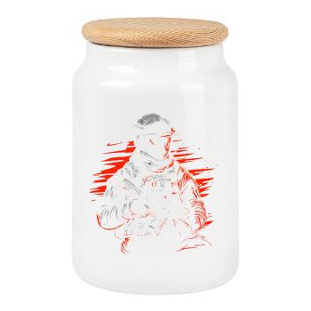 Special Forces - Cookie Jar with Wooden Lid - white - Front