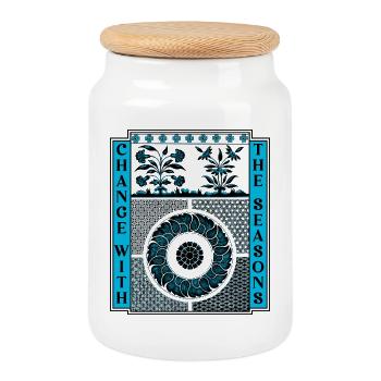 Change With the Seasons Art - Keksdose mit Holzdeckel - Weiß - Vorne