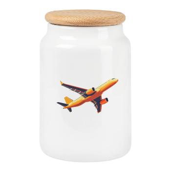 Not All Wings Are for Angels - Cookie Jar with Wooden Lid - white - Front