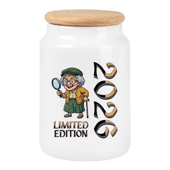 Großmutter Limited Edition Oma in Rente - Keksdose mit Holzdeckel - Weiß - Vorne