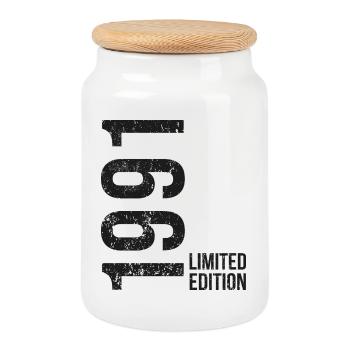 35e anniversaire Édition Limitée 1991 - Boîte à biscuits avec couvercle en bois - blanc - Devant