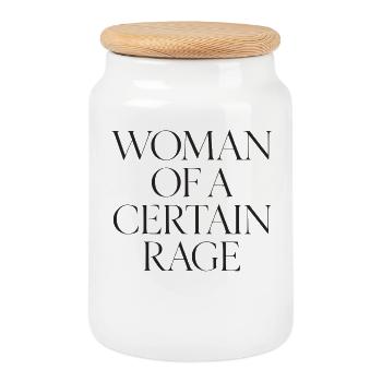 Déclaration de femme d’une certaine rage Starke Frauen - Boîte à biscuits avec couvercle en bois - blanc - Devant