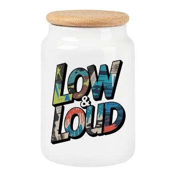 Motif grave et fort pour JDM et fans d’accordage - Boîte à biscuits avec couvercle en bois - blanc - Devant
