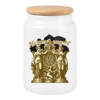 Majesty & Dignity Gold Crest - Keksdose mit Holzdeckel - Weiß - Vorne
