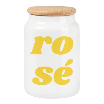 ro sé - Keksdose mit Holzdeckel - Weiß - Vorne
