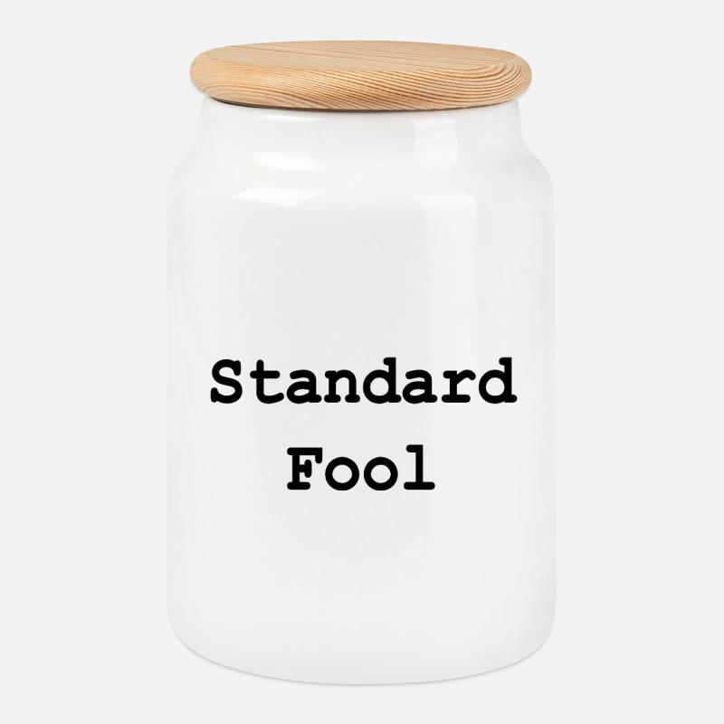standard_fool - Keksdose mit Holzdeckel - Weiß