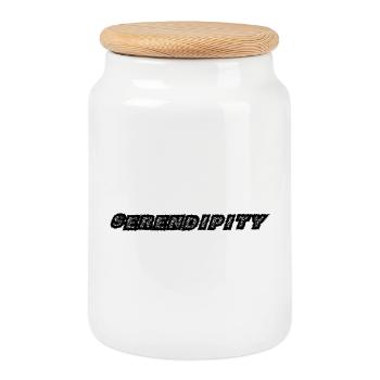 Explosion de couleurs abstraites sur t-shirt basique - Boîte à biscuits avec couvercle en bois - blanc - Devant