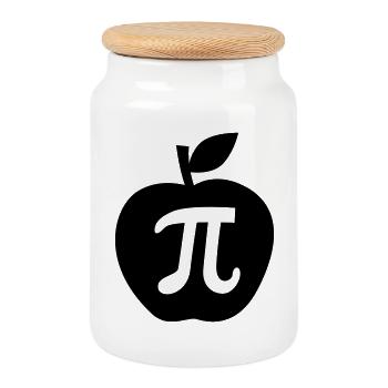 pi - Keksdose mit Holzdeckel - Weiß - Vorne