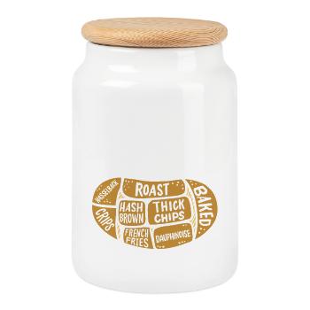 Vegan Butcher Shop Funny - Cookie Jar with Wooden Lid - white - Front
