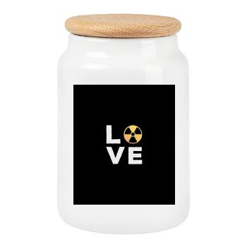 Liebesgeschenk Manip Radioologe Radiologie - Keksdose mit Holzdeckel - Weiß - Vorne