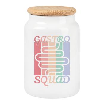 Neuer Gastro Nurse Squad Gastroenterologie-Arzt - Keksdose mit Holzdeckel - Weiß - Vorne