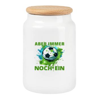 Fußballer Fußballspieler 35 Geburtstag Spruch - Keksdose mit Holzdeckel - Weiß - Vorne