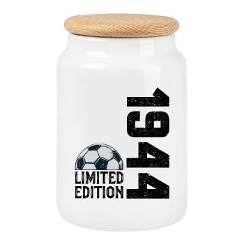 80e Anniversaire 1944 Édition Limitée Football - Cookie Jar with Wooden Lid - white - Front