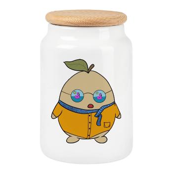 what I need what I feel - Keksdose mit Holzdeckel - Weiß - Vorne