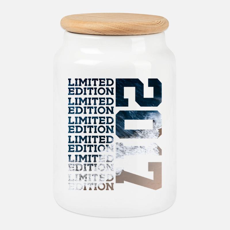 LIMITED EDITION 2017 9 JAHRE 9. GEBURTSTAG - Keksdose mit Holzdeckel - Weiß