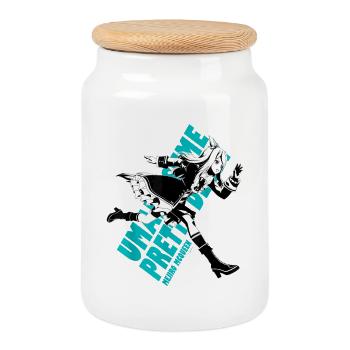 Umamusume: Pretty Derby Mejiro McQueen - Cookie Jar with Wooden Lid - white - Front