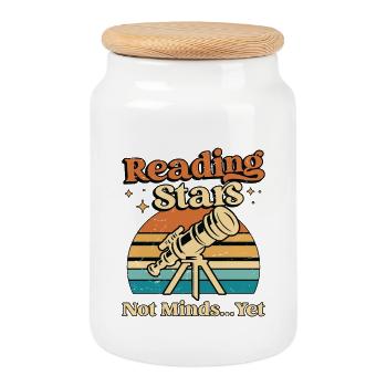 Astrologer Reading Stars Not Minds Fortune Telling - Keksdose mit Holzdeckel - Weiß - Vorne