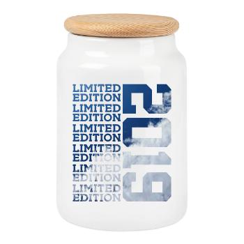 7 YEARS LIMITED EDITION 2019 7TH BIRTHDAY - Cookie Jar with Wooden Lid - white - Front